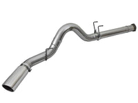 aFe LARGE BORE HD 5in 409-SS DPF-Back Exhaust w/Polished Tip 2017 Ford Diesel Trucks V8 6.7L (td) - Burkken Auto Parts