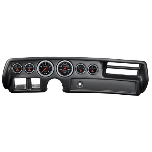 Autometer Sport-Comp 70-72 Chevelle/ El Camino/ Malibu Dash Kit 6pc Tach/ MPH/ Fuel/ Oil/ WTMP/ Volt - Burkken Auto Parts
