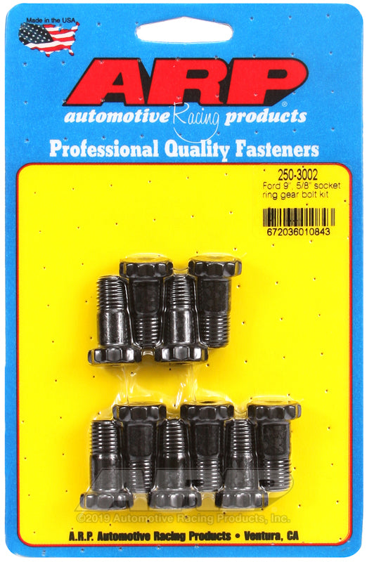 ARP Ford 9in 7/16in Dia 5/8in Socket Ring Gear Bolt Kit - Burkken Auto Parts