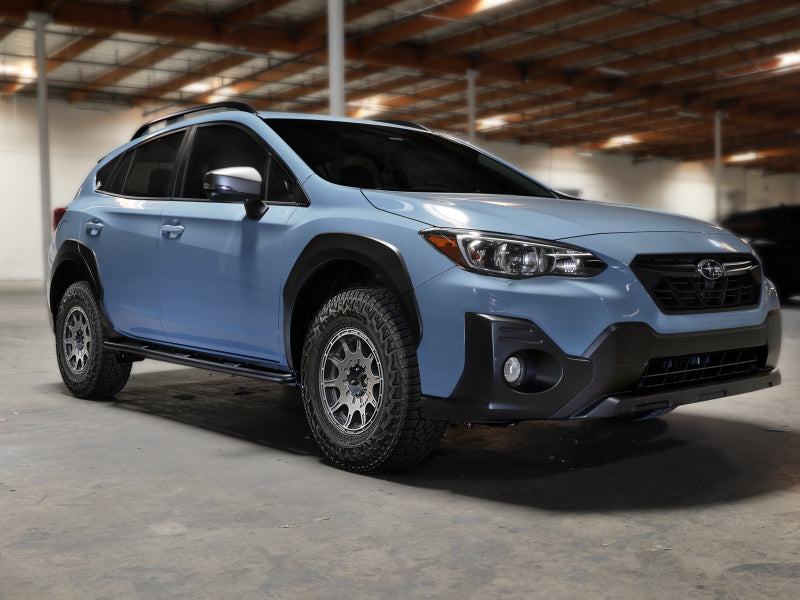 aFe POWER 18-23 Subaru Crosstrek Terra Guard Off-Road Sliders - Black - Burkken Auto Parts
