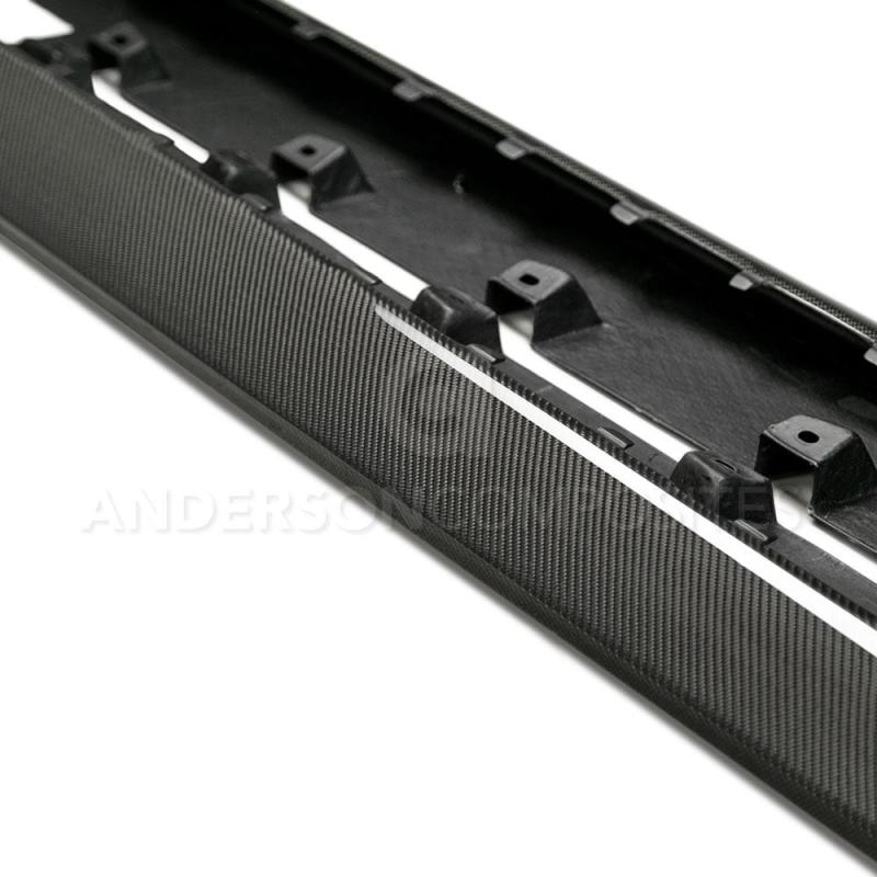 Anderson Composites 15-16 Ford Mustang Type-AR Rocker Panel Splitter - Burkken Auto Parts
