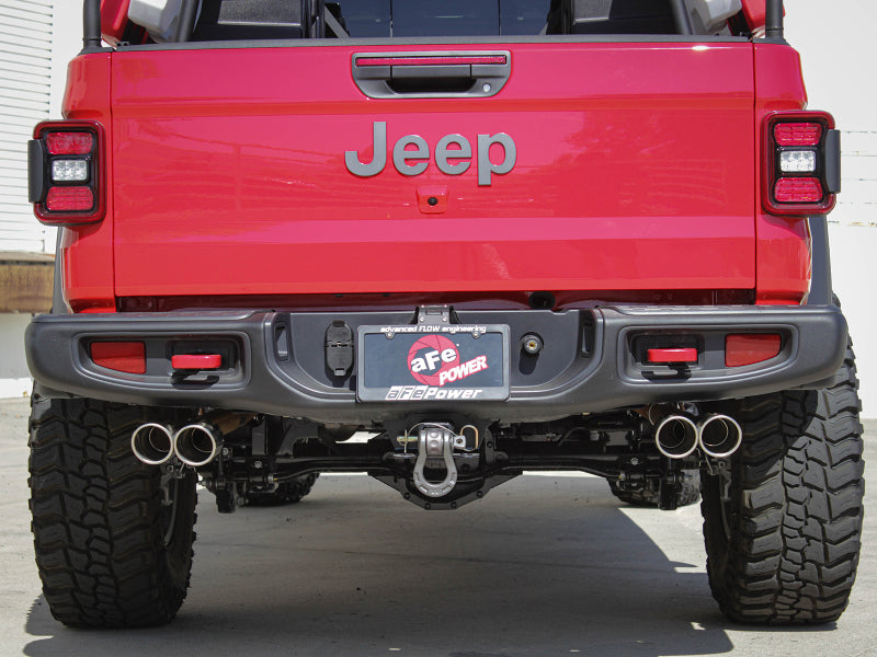 aFe Vulcan Series 3in-2-1/2in 304 SS Cat-Back 2020 Jeep Gladiator (JT) V6-3.6L w/ Polished Tips - Burkken Auto Parts