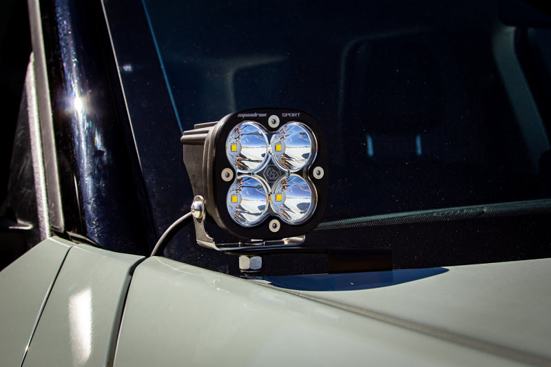 Baja Designs 21+ Ford Bronco Sport Squadron Pro Spot LED Light Pods - Clear - Burkken Auto Parts