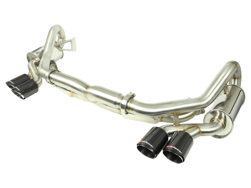 aFe MACHForce XP 12-16 Porsche 911 Carrera H6-3.8L SS-304 Cat-Back Exhaust w/Carbon Fiber Tips - Burkken Auto Parts