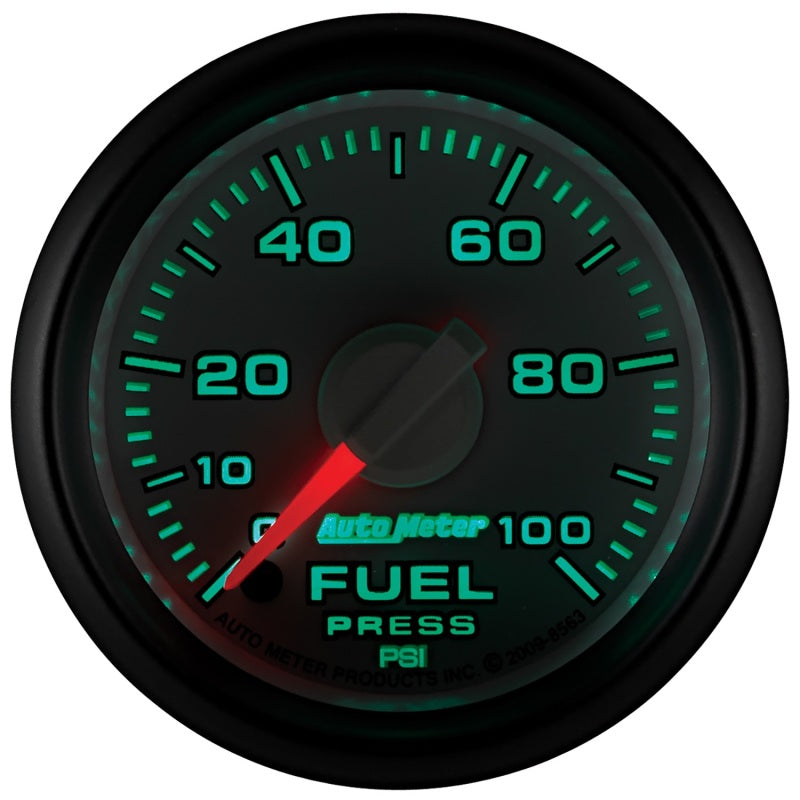 Autometer Factory Match 52.4mm Full Sweep Electronic 0-100 PSI Fuel Pressure Gauge Dodge - Burkken Auto Parts