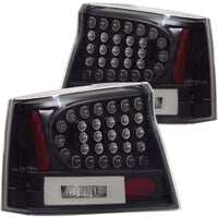 ANZO 2006-2008 Dodge Charger LED Taillights Black - Burkken Auto Parts