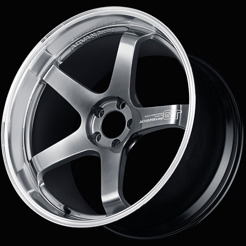 Advan GT Premium Version 21x10.0 / +35 ET / 5x114.3 / 73mm Bore / Machining and Hyper Platinum Black - Burkken Auto Parts