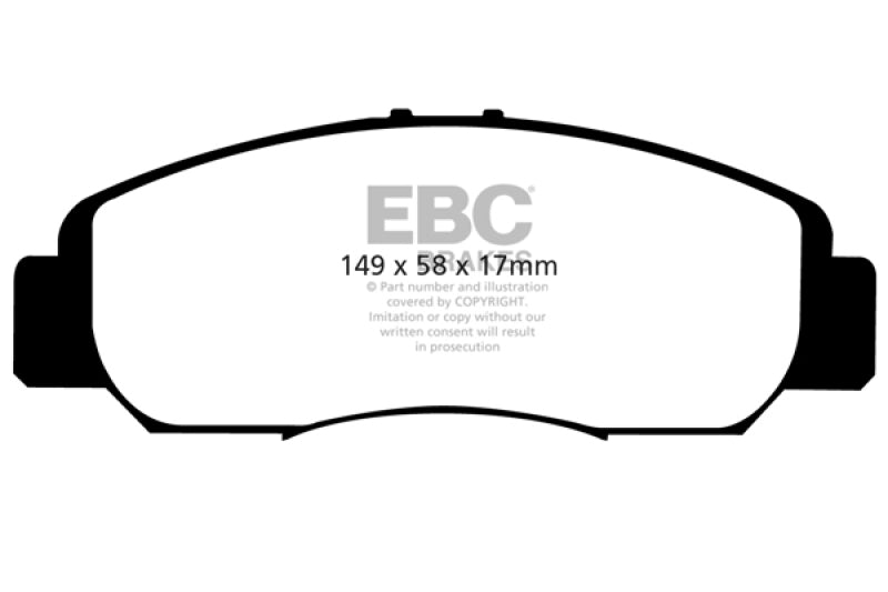 EBC 06-11 Acura CSX (Canada) 2.0 Greenstuff Front Brake Pads - Burkken Auto Parts