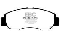 EBC 06-11 Acura CSX (Canada) 2.0 Redstuff Front Brake Pads - Burkken Auto Parts