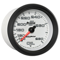 AutoMeter Gauge Oil Temp 2-5/8in. 140-280 Deg. F Mechanical Phantom II - Burkken Auto Parts