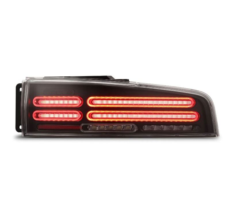 AlphaRex 23-25 Nissan Z Nova-Series Quad-Loop Style Prismatic LED Tail Lights - Black - Burkken Auto Parts