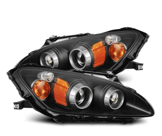 AlphaRex 99-09 Honda S2000 LUXX-Series Projector LED Headlights - Black - Burkken Auto Parts