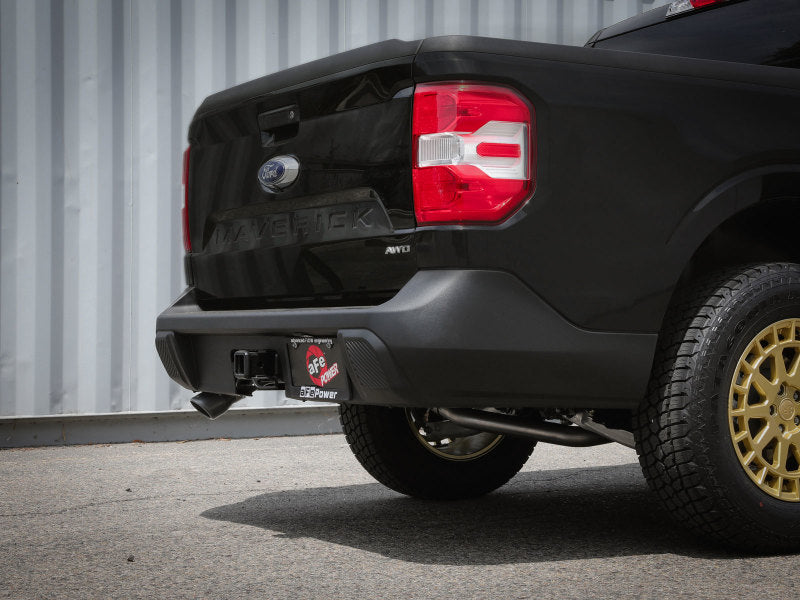 aFe 22-23 Ford Maverick EcoBoost L4 2.0L(t) Vulcan Series 2-1/2in 304 SS Cat-Back w/ Black Tip - Burkken Auto Parts