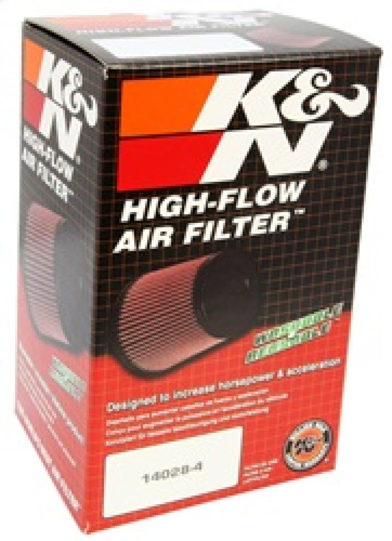 K&N Filter Universal Rubber Filter 2 7/16 inch 20 Degree Flange 3 3/4 inch OD 6 inch Height - Burkken Auto Parts