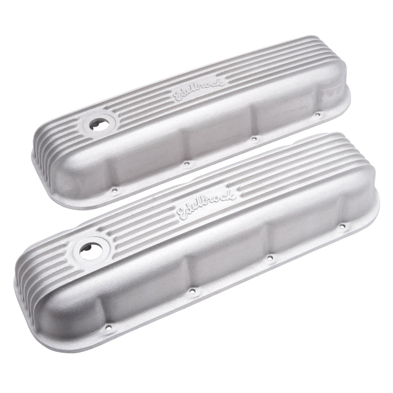 Edelbrock Valve Cover Classic Series Chevrolet 1965 and Later 396-502 V8 Satin - Burkken Auto Parts