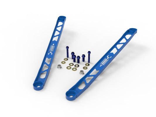 aFe CONTROL 304 Stainless Steel Front Suspension Strut Brace Blue - Toyota GR Supra (A90) 20-21 - Burkken Auto Parts