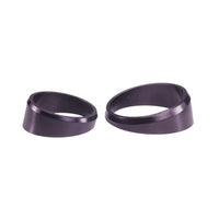 Autometer or Autogage 2-1/16in Black Angle Rings -- 3 Pack - Burkken Auto Parts