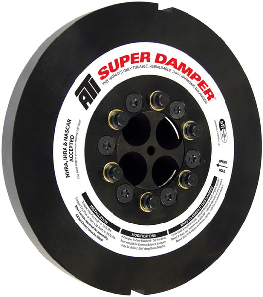 ATI Damper - 9.25in - Steel - 8 Grv - Cummins 6BT - 5.9L - 92-98 - 2 Timing Slots - 3 Ring - Diesel - Burkken Auto Parts