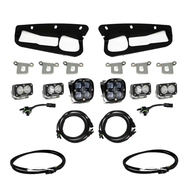 Baja Designs 2021+ Ford Bronco Clear SAE Fog Pocket Kit w/Upfitter - Burkken Auto Parts