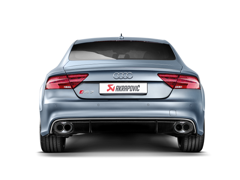 Akrapovic 14-17 Audi RS7 Sportback (C7) Evolution Line Cat Back (Titanium) w/ Carbon Tips - Burkken Auto Parts