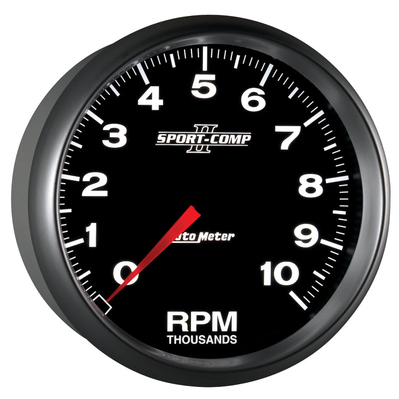 Autometer Sport-Comp II 5 inch 0-10000 RPM In Dash Tachometer - Burkken Auto Parts