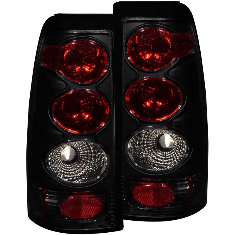 ANZO 1999-2002 Chevrolet Silverado 1500 Taillights Dark Smoke - Burkken Auto Parts