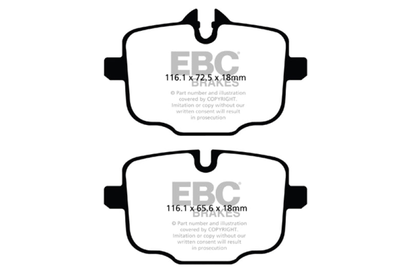 EBC 10+ BMW 535i 3.0 Turbo (F10) Greenstuff Rear Brake Pads - Burkken Auto Parts