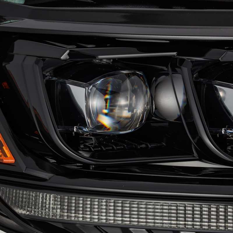 AlphaRex 19-21 Ford Ranger NOVA LED Proj Headlight Plnk Style Alpha Blk w/Activ Light/Seq Signal/DRL - Burkken Auto Parts
