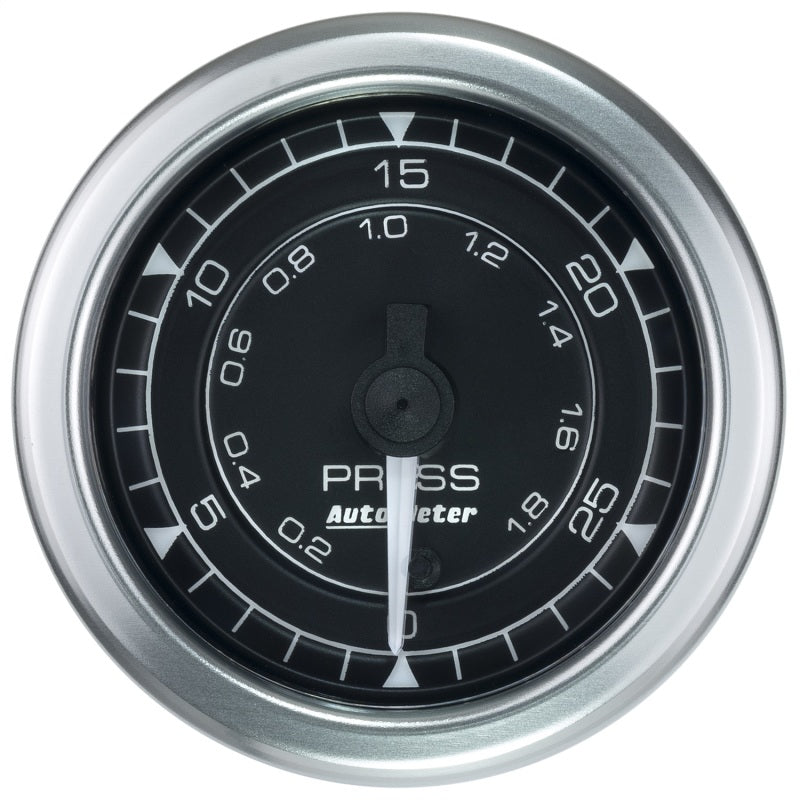 Autometer Chrono 2-1/16in 30PSI Pressure Gauge - Burkken Auto Parts