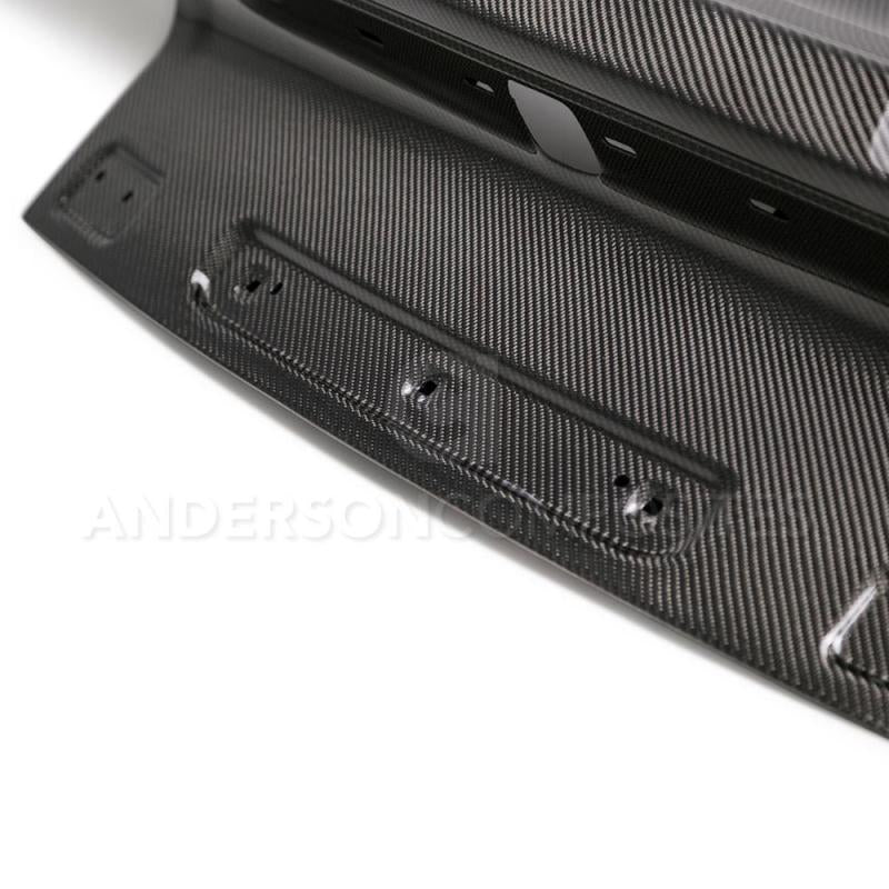 Anderson Composites 15-18 Ford Mustang Type-OE Double Sided Carbon Fiber Decklid - Burkken Auto Parts