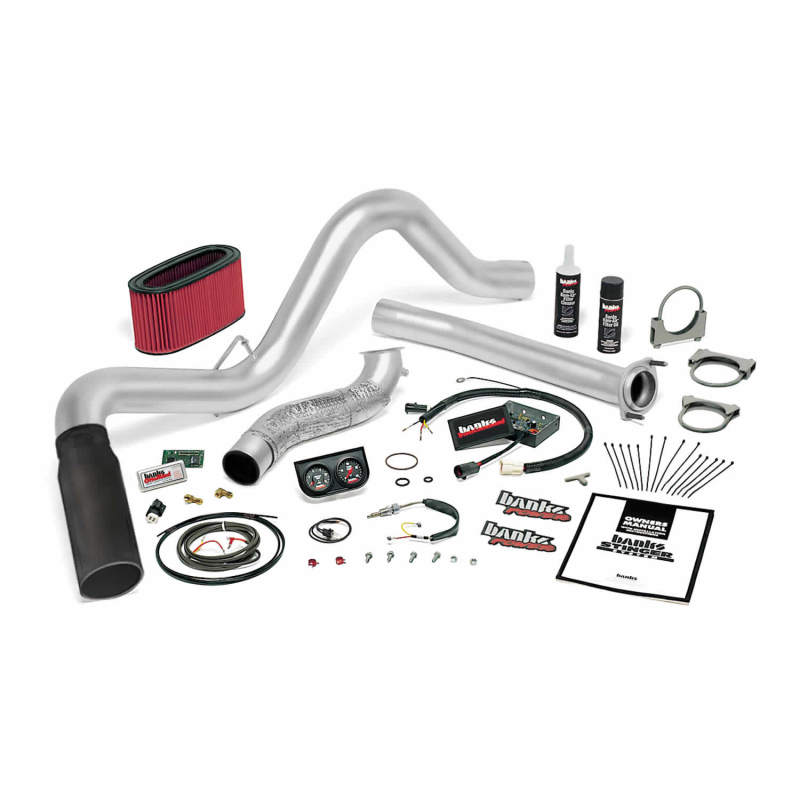 Banks Power 94-95.5 Ford 7.3L Man Stinger System - SS Single Exhaust w/ Black Tip - Burkken Auto Parts
