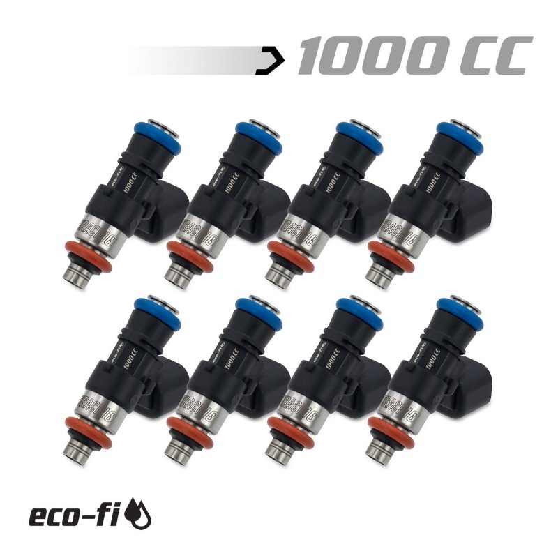BLOX Racing Eco-Fi Street Injectors 1000cc/min GM LS3/LS7 (Set of 8) - Burkken Auto Parts