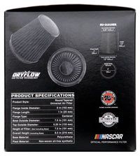 K&N Universal Rubber Filter Round Tapered 6in Flange ID x 7.5in Base OD x 5.25in Top OD x 8in Height - Burkken Auto Parts