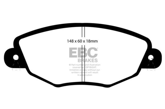 EBC 01-04 Jaguar X-Type 2.5 Greenstuff Front Brake Pads - Burkken Auto Parts