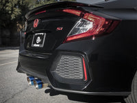 aFe Takeda 3in 304 SS Cat-Back Exhaust System w/ Blue Tips 2017+ Honda Civic Si 4Dr I4 1.5L (t) - Burkken Auto Parts