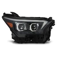 AlphaRex 23-24 Toyota Tacoma LUXX-Series LED Proj Headlights Blk w/Actv Light & Seq. Sig + DRL - Burkken Auto Parts