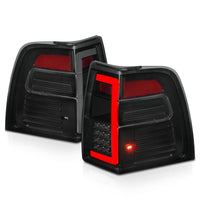 ANZO 07-17 Ford Expedition LED Taillights w/ Light Bar Black Housing Smoke Lens - Burkken Auto Parts