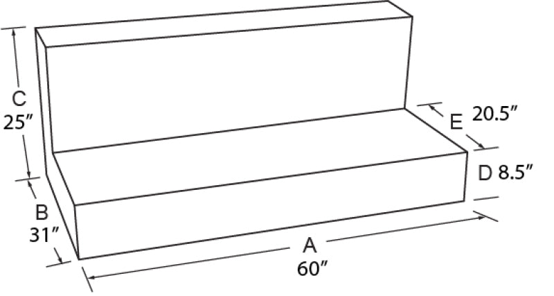 Tradesman Steel L-Shape Liquid Storage Tank (Full Size) - Black - Burkken Auto Parts