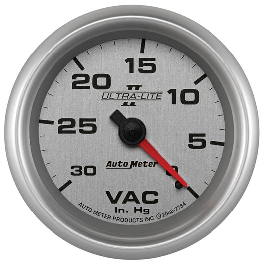 AutoMeter Gauge Vacuum 2-5/8in. 30Inhg Mechanical Ultra-Lite II - Burkken Auto Parts