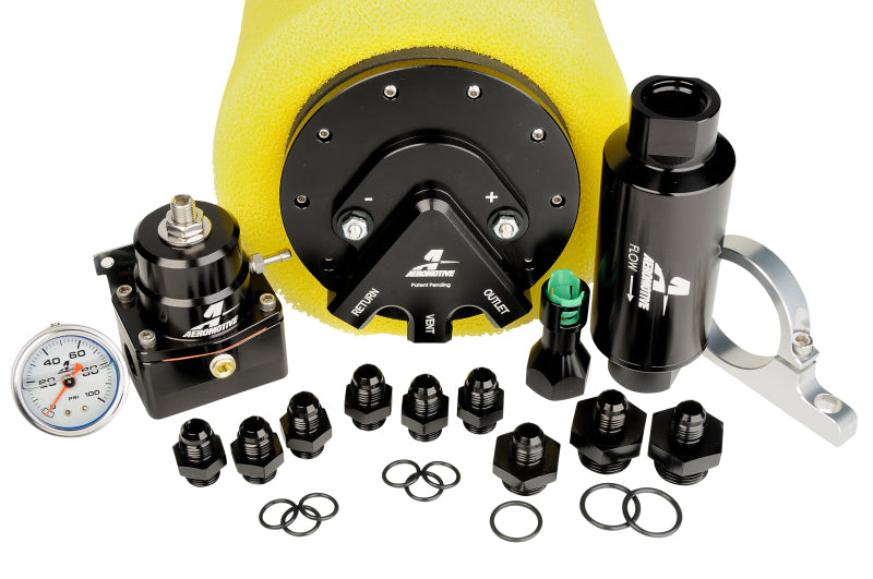 Aeromotive Phantom 340 Fuel System - Return Style w/3/8in Quick Connect - Burkken Auto Parts