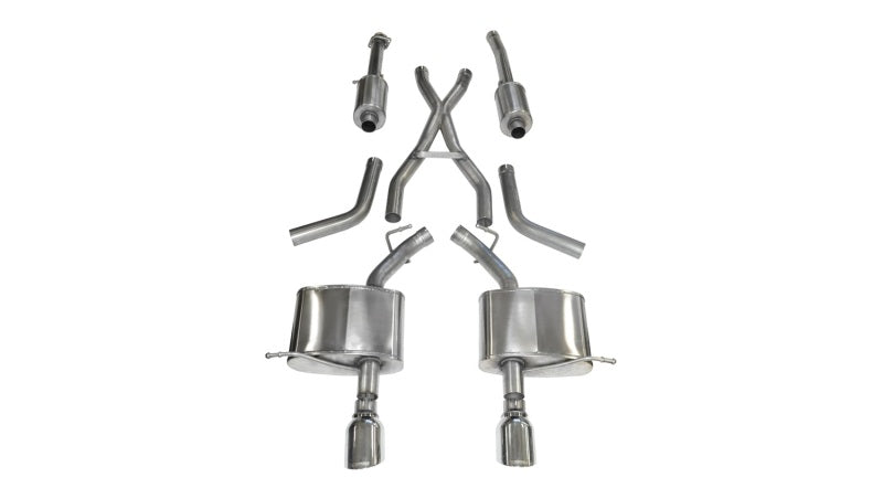 Corsa 2011-2024 Dodge Durango 5.7L V8 Polished Sport Dual Rear Cat-Back Exhaust - Burkken Auto Parts