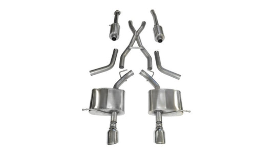 Corsa 2011-2024 Dodge Durango 5.7L V8 Polished Sport Dual Rear Cat-Back Exhaust - Burkken Auto Parts