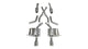 Corsa 2011-2024 Dodge Durango 5.7L V8 Polished Sport Dual Rear Cat-Back Exhaust - Burkken Auto Parts