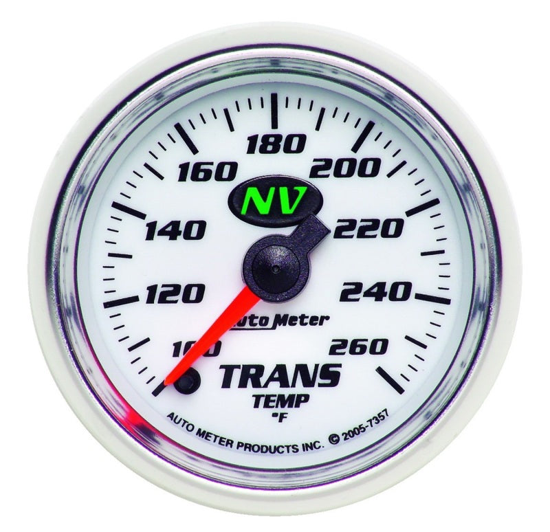 Autometer NV 2-1/16in 100-260 Deg F Digital Stepper Motor Transmission Temp Gauge - Burkken Auto Parts