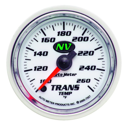 Autometer NV 2-1/16in 100-260 Deg F Digital Stepper Motor Transmission Temp Gauge - Burkken Auto Parts