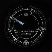 Autometer Chrono 2-1/16in 30INHG-30PSI Vaccum/Boost Gauge - Burkken Auto Parts