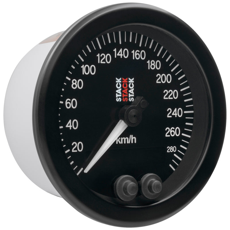 Autometer Stack Instruments 88mm 0-290 KM/H GPS Speedometer - Black - Burkken Auto Parts
