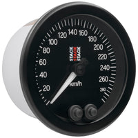 Autometer Stack Instruments 88mm 0-290 KM/H GPS Speedometer - Black - Burkken Auto Parts