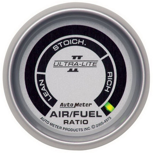 Autometer Ultra-Lite II 2 1/16in Air/Fuel Ratio-Narrowband Lean-Rich LED Array Gauge - Burkken Auto Parts