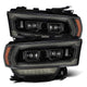 AlphaRex 19-21 Ram 2500 LUXX LED Proj Headlights Plank Style Alpha Blk w/Activ Light/Seq Signal/DRL - Burkken Auto Parts